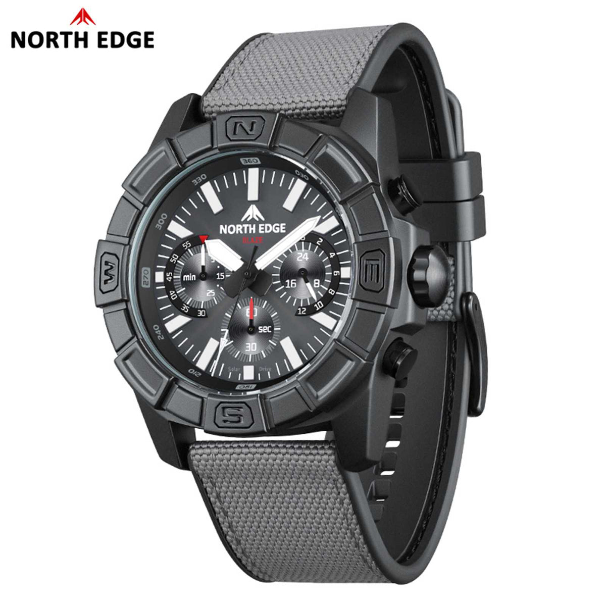 North Edge BLAZE Herren-Solaruhr