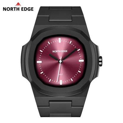 North Edge VOLT RED Herren-Sportuhr | Quarzwerk, leicht und wasserdicht