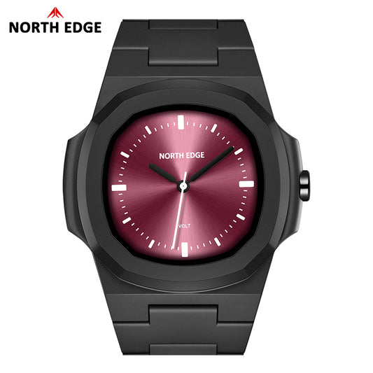 North Edge VOLT RED Herren-Sportuhr | Quarzwerk, leicht und wasserdicht
