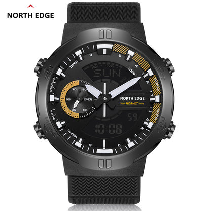 North Edge HORNET Herren Outdoor-Sportuhr | Zwei Zeitzonen | Leuchtend | Wasserdicht