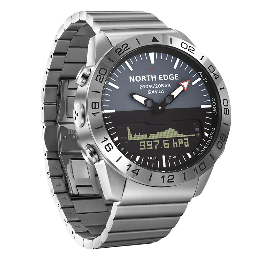 NORTH EDGE GAVIA 2 Altimeter Barometer Compass Wasserdicht bis 200 m